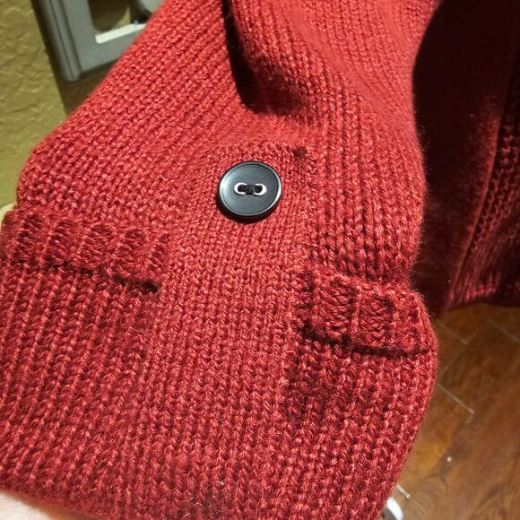 Leo & Nicole Wine Knit Sweater Size PM Quiet Luxury Capsule Wardrobe Boutique - Picture 9 of 10